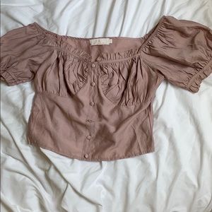 Blush crop top